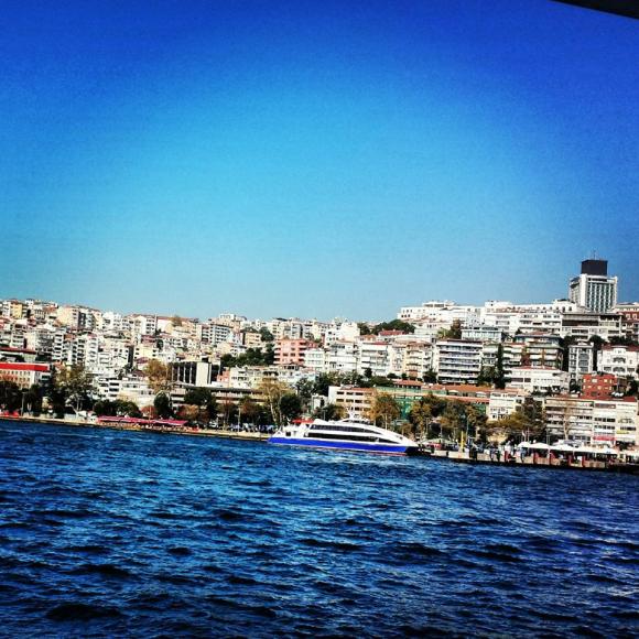 A great view of Istanbul from the boat to The Islands
