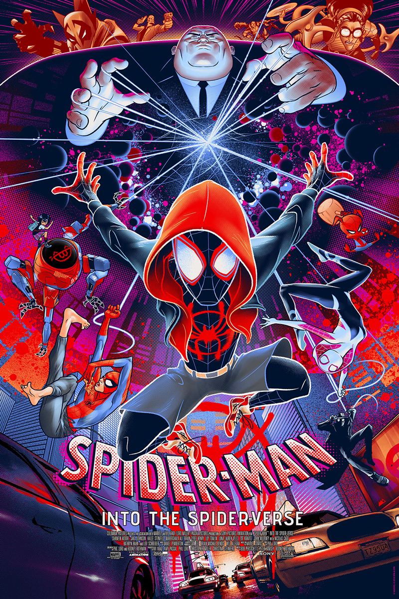 download across the spider verse poster